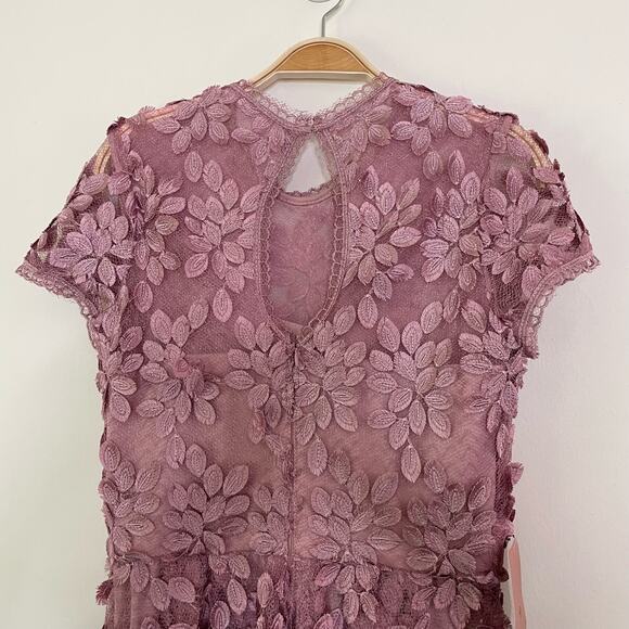 NWT BHLDN Virdia Dress Anthropologie size 10 Floral Applique Wedding Bridal - Picture 6 of 15